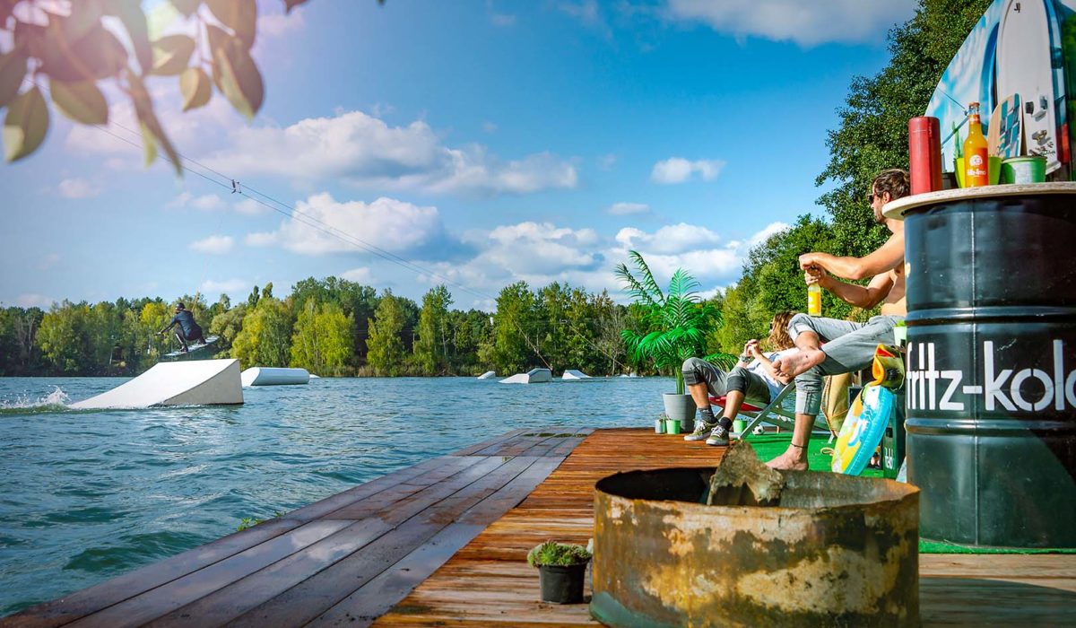 Campingplatz am Ruhlesee mit Blick aufs Wasser